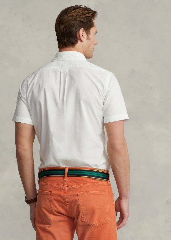 hvid Mænd Ralph Lauren klassisk pasform chambray skjorte Z426B832