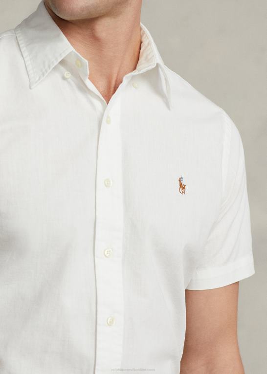 hvid Mænd Ralph Lauren klassisk pasform chambray skjorte Z426B832
