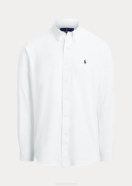 hvid Mænd Ralph Lauren klassisk pasform performance twill skjorte Z426B1299
