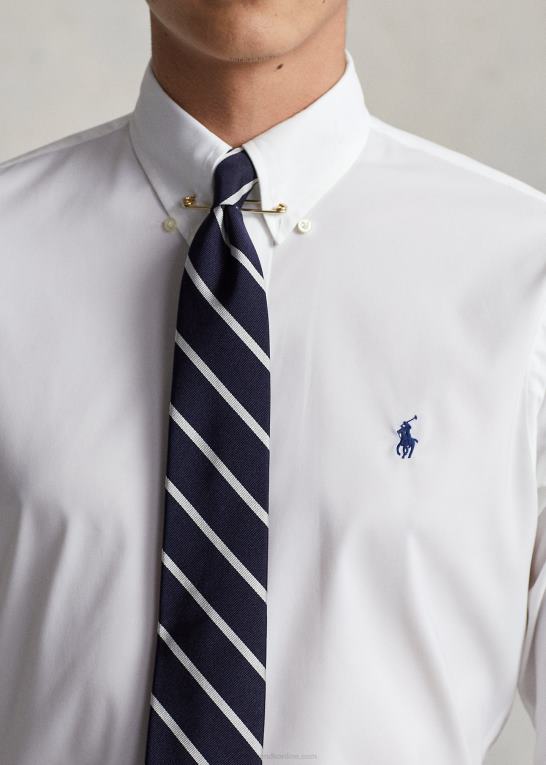 hvid Mænd Ralph Lauren klassisk pasform performance twill skjorte Z426B1299