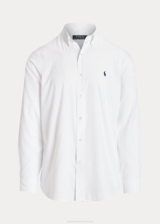 hvid Mænd Ralph Lauren klassisk pasform performance twill skjorte Z426B94