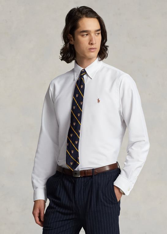 hvid Mænd Ralph Lauren klassisk pasform ydeevne oxford skjorte Z426B789