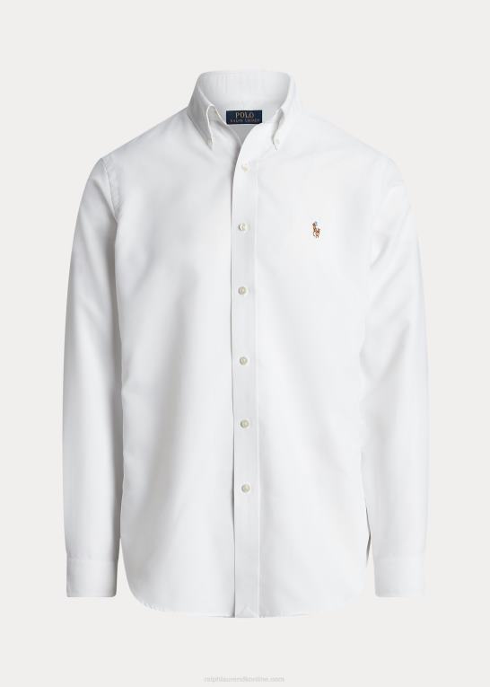 hvid Mænd Ralph Lauren klassisk pasform ydeevne oxford skjorte Z426B789