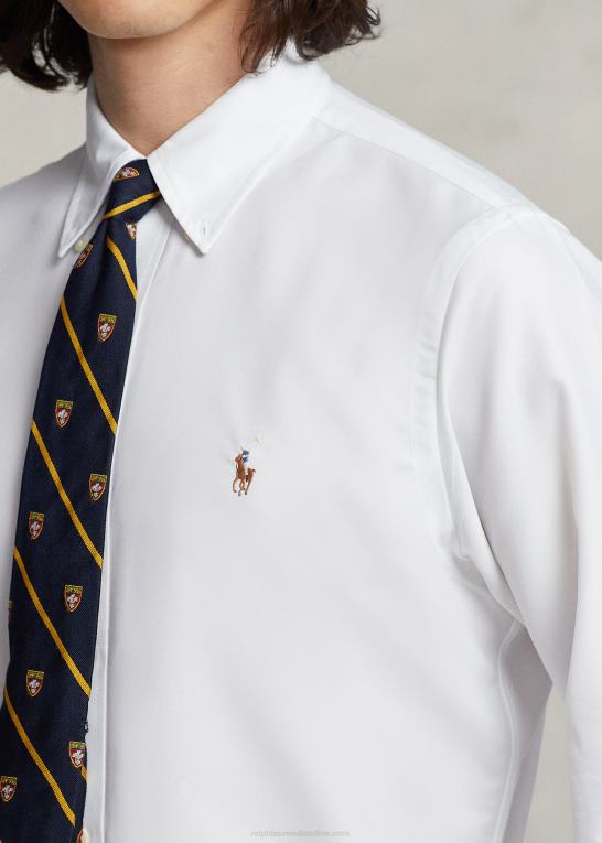 hvid Mænd Ralph Lauren klassisk pasform ydeevne oxford skjorte Z426B789