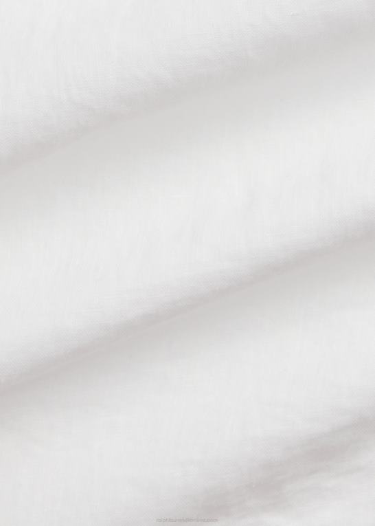 hvid Mænd Ralph Lauren let linned skjorte Z426B1903