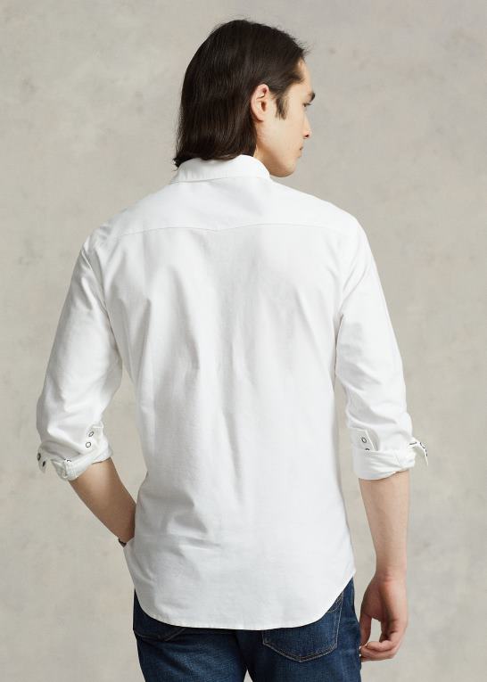 hvid Mænd Ralph Lauren oxford western skjorte Z426B457