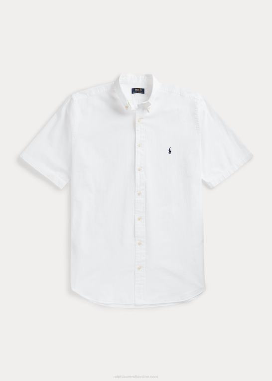 hvid Mænd Ralph Lauren seersucker skjorte Z426B1597