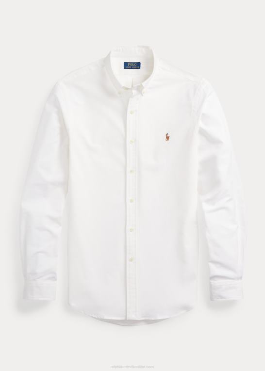 hvid Mænd Ralph Lauren slim fit stretch oxford skjorte Z426B607