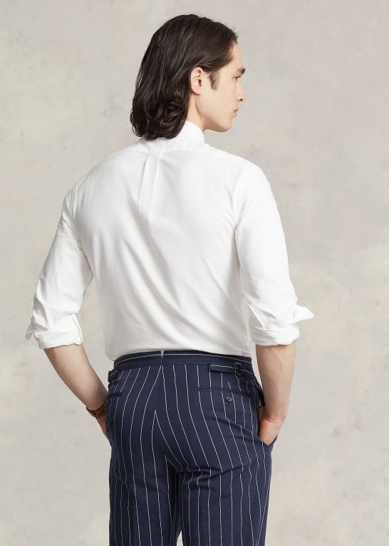 hvid Mænd Ralph Lauren slim fit stretch oxford skjorte Z426B607