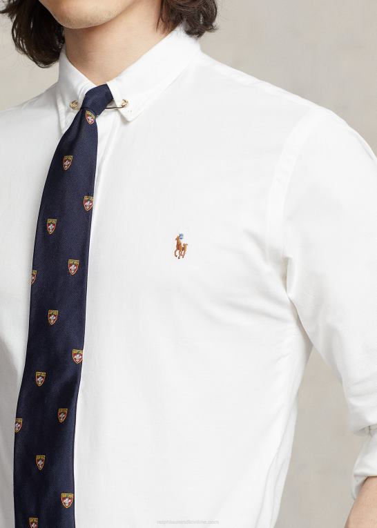 hvid Mænd Ralph Lauren slim fit stretch oxford skjorte Z426B607