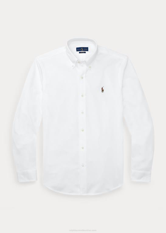 hvid Mænd Ralph Lauren strik oxford skjorte Z426B899