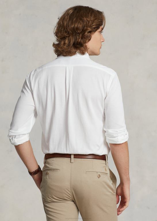hvid Mænd Ralph Lauren strik oxford skjorte Z426B899