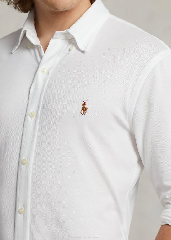 hvid Mænd Ralph Lauren strik oxford skjorte Z426B899