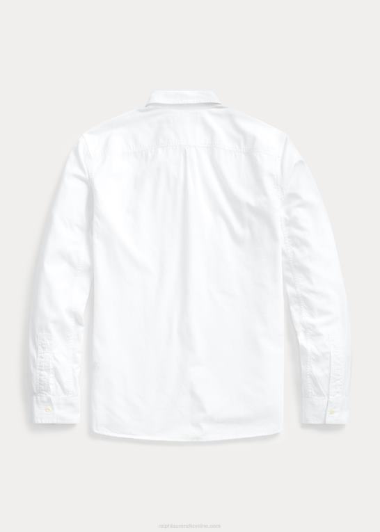hvid Mænd Ralph Lauren twill arbejdsskjorte Z426B1715
