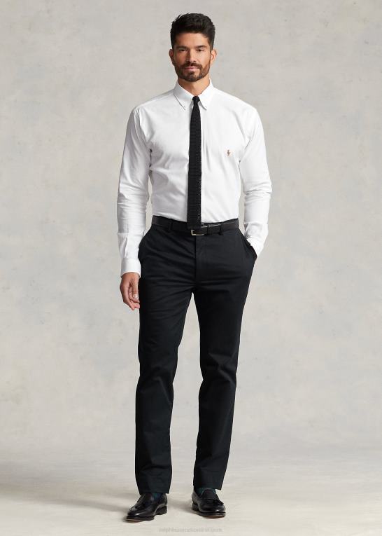 hvid Mænd Ralph Lauren ydeevne stretch oxford skjorte Z426B1446
