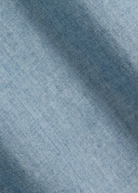 indigo Mænd Ralph Lauren custom fit chambray skjorte Z426B8467