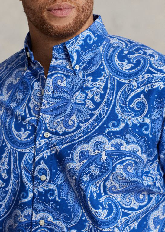 jerry paisley Mænd Ralph Lauren paisley oxford skjorte Z426B48