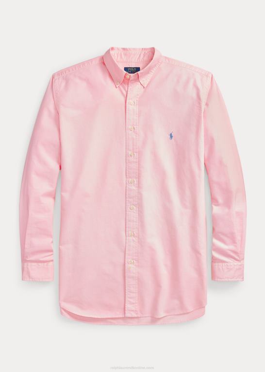 karmel pink Mænd Ralph Lauren beklædningsfarvet oxford skjorte Z426B1520