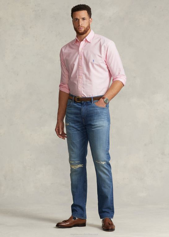 karmel pink Mænd Ralph Lauren beklædningsfarvet oxford skjorte Z426B1520