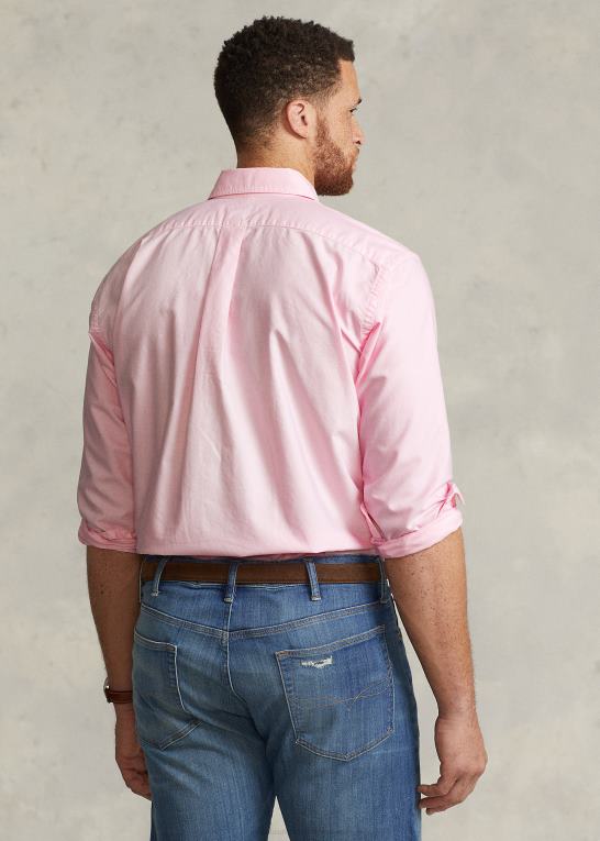 karmel pink Mænd Ralph Lauren beklædningsfarvet oxford skjorte Z426B1520