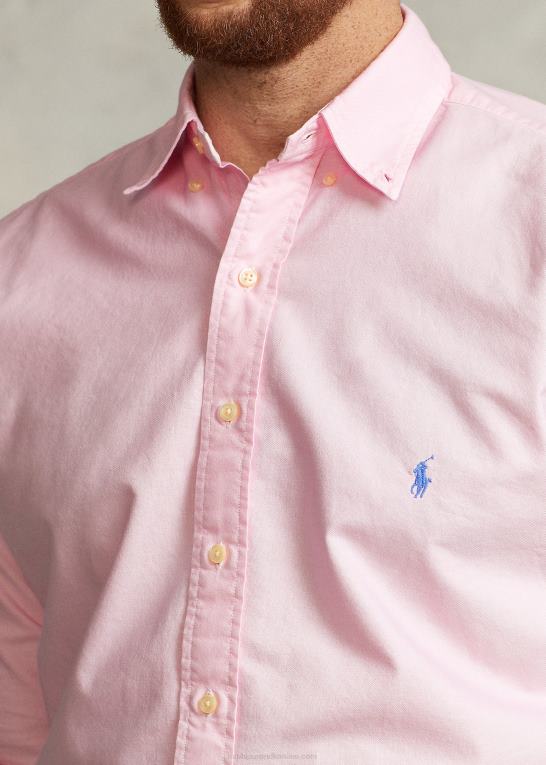 karmel pink Mænd Ralph Lauren beklædningsfarvet oxford skjorte Z426B1520