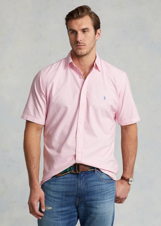 karmel pink Mænd Ralph Lauren beklædningsfarvet oxford skjorte Z426B1874
