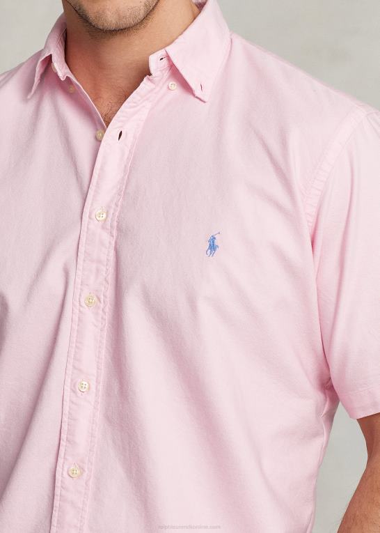 karmel pink Mænd Ralph Lauren beklædningsfarvet oxford skjorte Z426B1874
