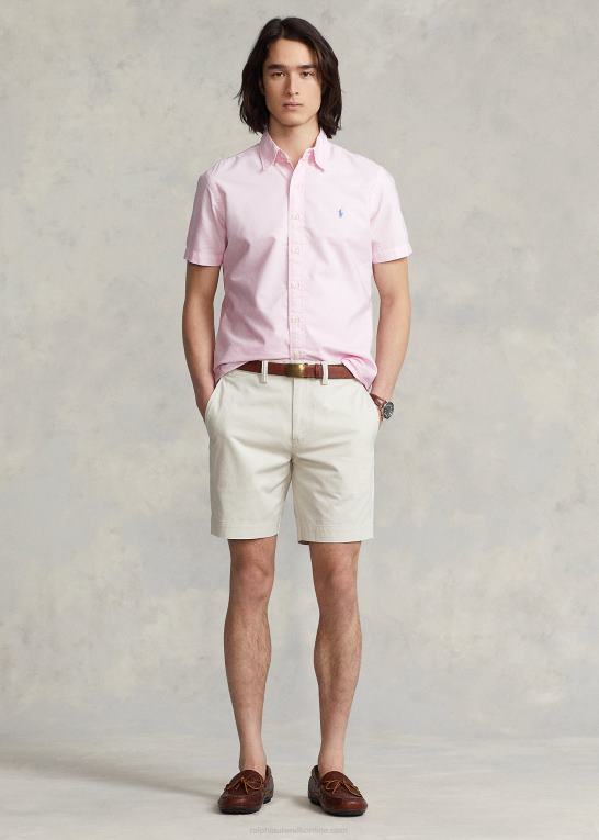karmel pink Mænd Ralph Lauren klassisk pasform beklædningsfarvet oxford skjorte Z426B485