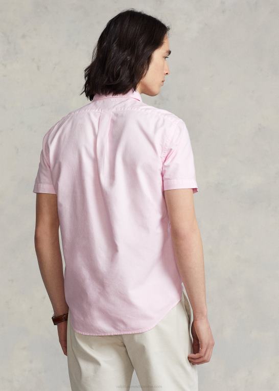 karmel pink Mænd Ralph Lauren klassisk pasform beklædningsfarvet oxford skjorte Z426B485