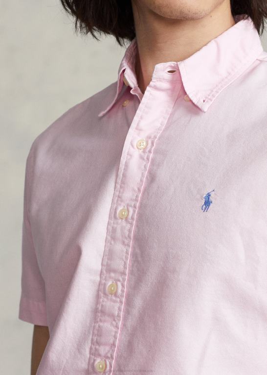 karmel pink Mænd Ralph Lauren klassisk pasform beklædningsfarvet oxford skjorte Z426B485