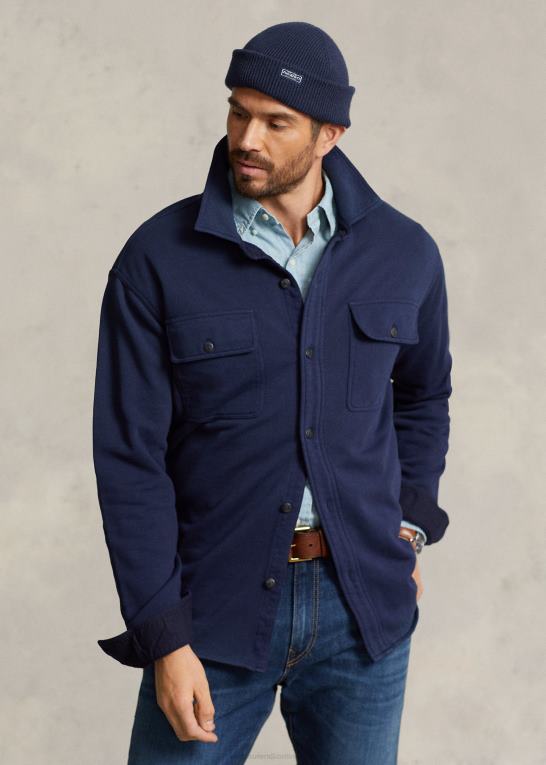 krydstogtflåde Mænd Ralph Lauren arbejdsskjorte i fransk frotté Z426B1549
