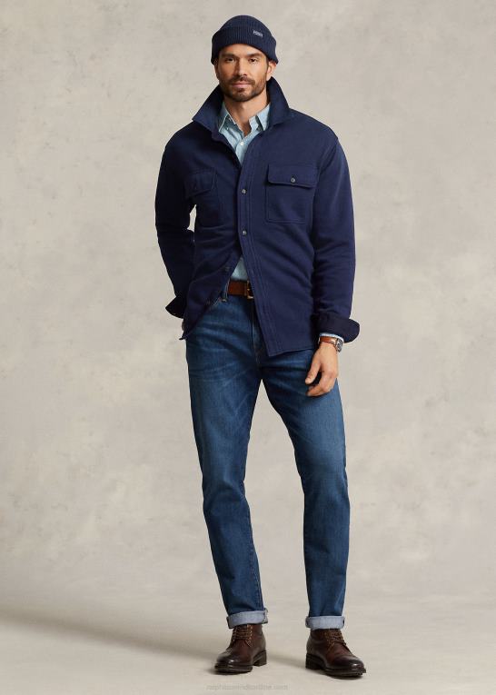 krydstogtflåde Mænd Ralph Lauren arbejdsskjorte i fransk frotté Z426B1549