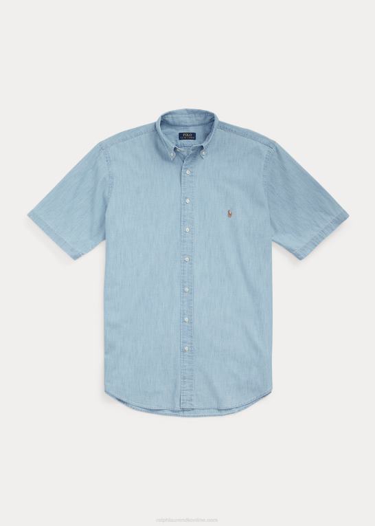 let indigo Mænd Ralph Lauren chambray skjorte Z426B1429