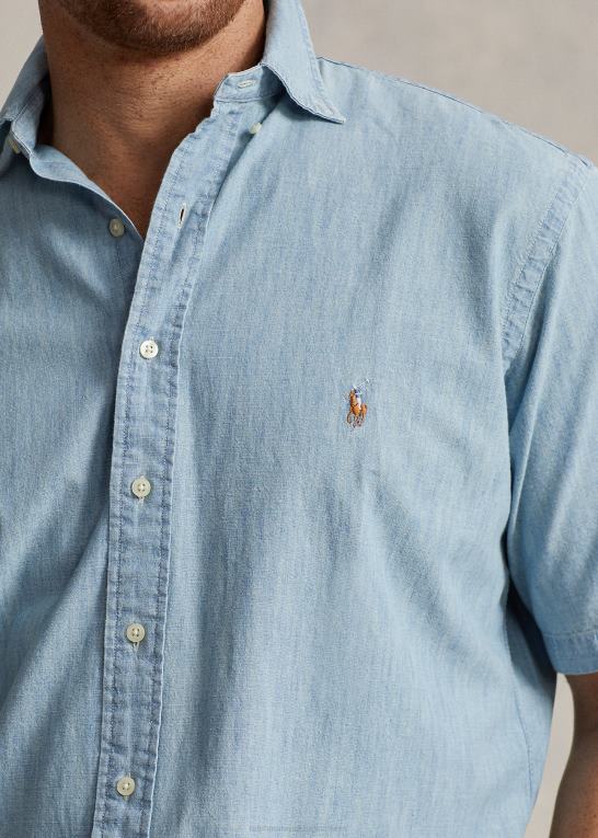 let indigo Mænd Ralph Lauren chambray skjorte Z426B1429