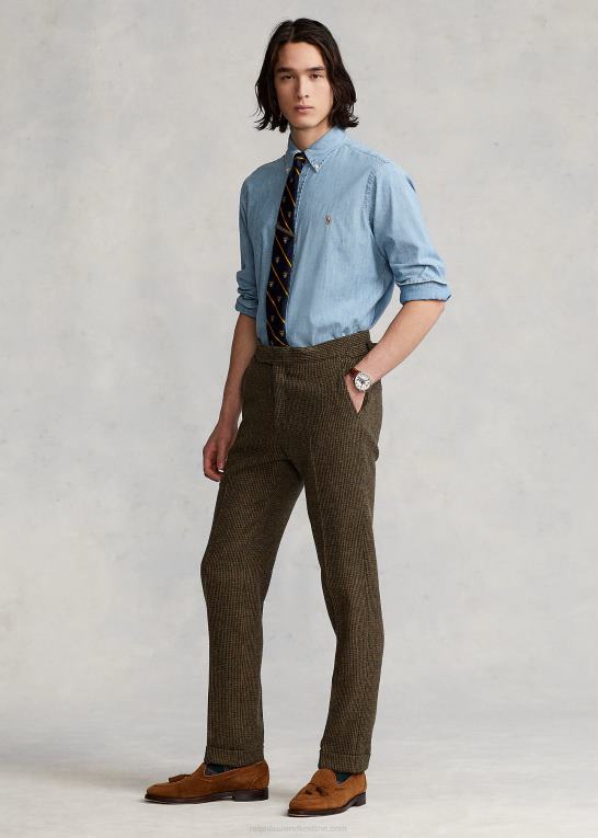 let indigo Mænd Ralph Lauren klassisk pasform chambray skjorte Z426B8424