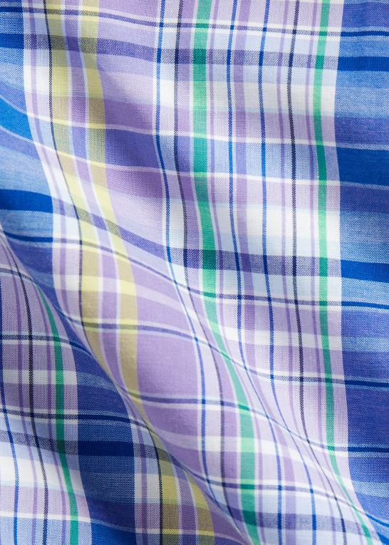 lilla/gul multi Mænd Ralph Lauren plaid stretch poplin skjorte Z426B1809