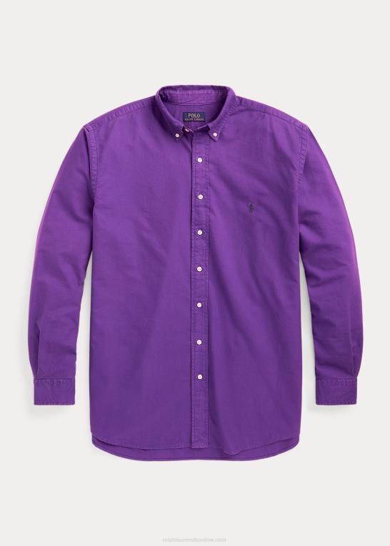 lilla kaktus Mænd Ralph Lauren beklædningsfarvet oxford skjorte Z426B1521