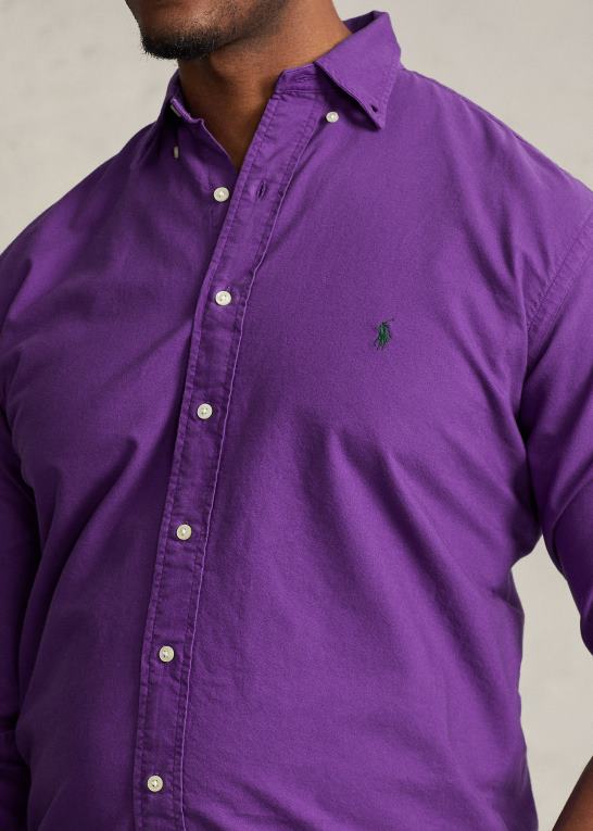 lilla kaktus Mænd Ralph Lauren beklædningsfarvet oxford skjorte Z426B1521