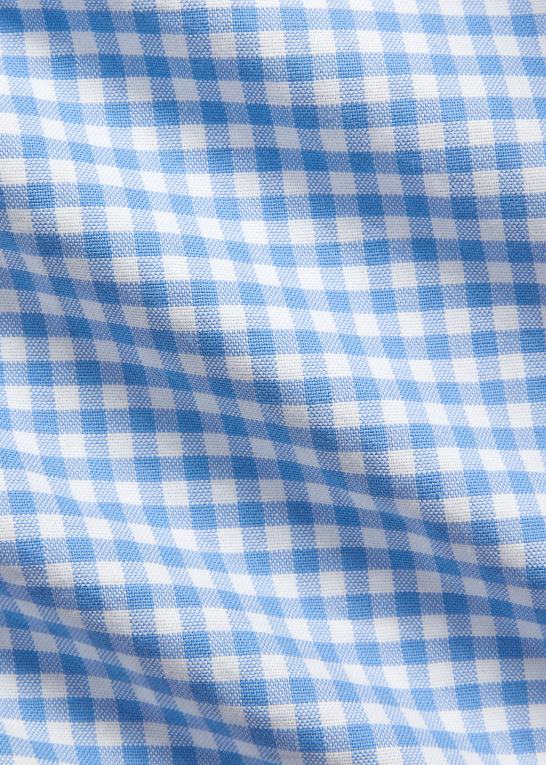 lyseblå/hvid Mænd Ralph Lauren gingham oxford skjorte Z426B1421