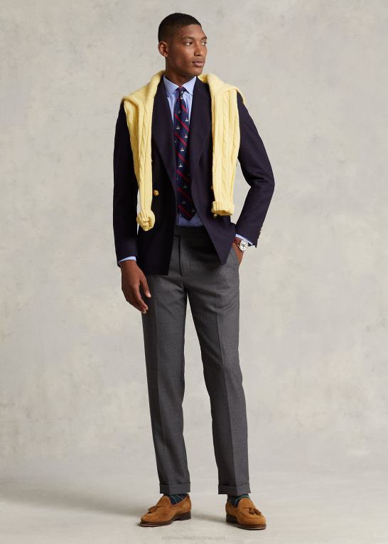 lyseblå/hvid Mænd Ralph Lauren klassisk pasform plaid præstationsskjorte Z426B8488