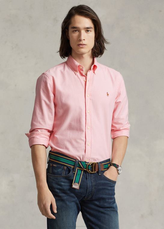 lyserød Mænd Ralph Lauren den ikoniske oxford skjorte - alle passer Z426B8375