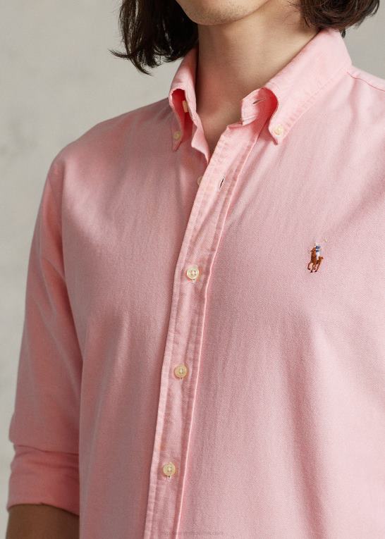 lyserød Mænd Ralph Lauren den ikoniske oxford skjorte - alle passer Z426B8375