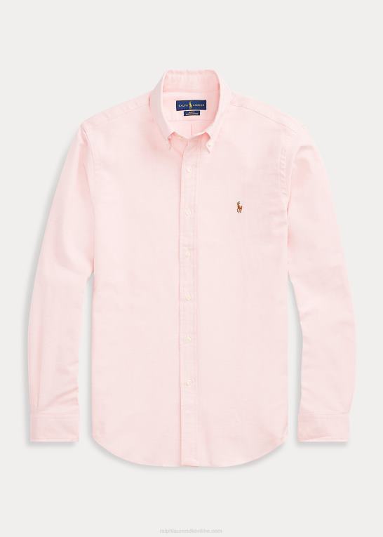lyserød Mænd Ralph Lauren slim fit stretch oxford skjorte Z426B604