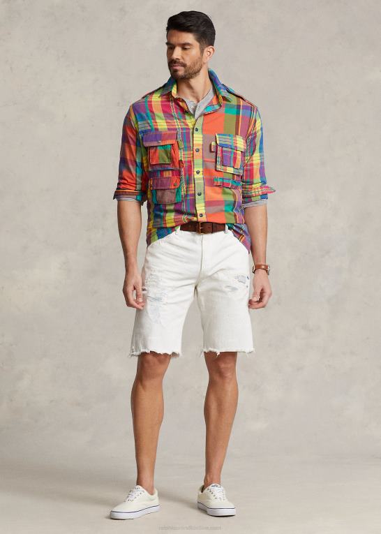 madras funshirt Mænd Ralph Lauren madras sjov overtrøje Z426B1376