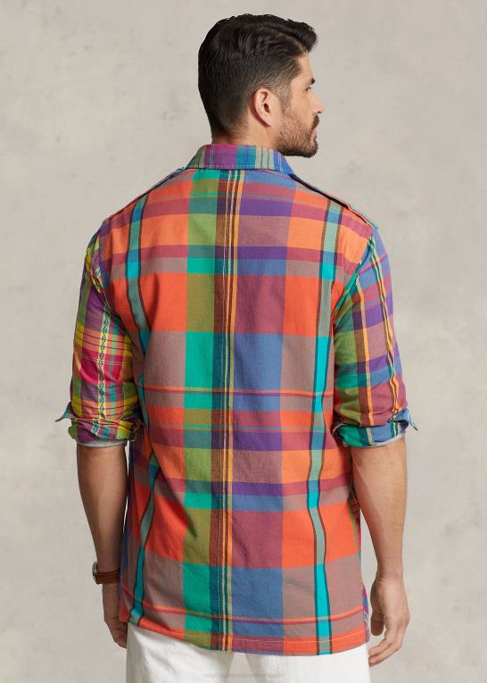 madras funshirt Mænd Ralph Lauren madras sjov overtrøje Z426B1376