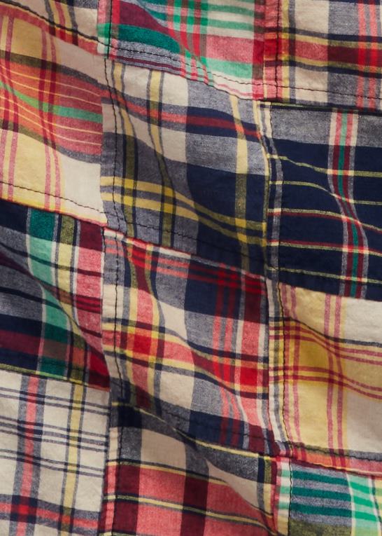 madras patchwork Mænd Ralph Lauren klassisk pasform madras patchwork skjorte Z426B8524