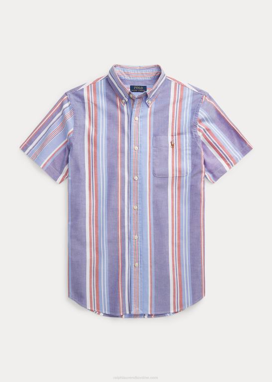 marine/hvid multi Mænd Ralph Lauren klassisk pasform stribet oxford skjorte Z426B853