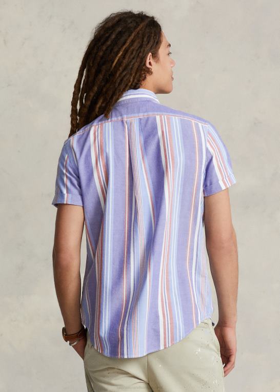 marine/hvid multi Mænd Ralph Lauren klassisk pasform stribet oxford skjorte Z426B853