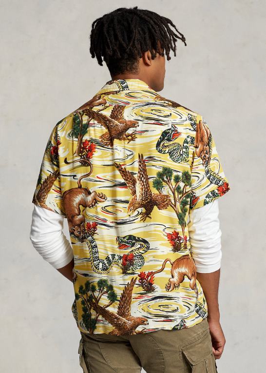 multi Mænd Ralph Lauren print camp skjorte Z426B1050