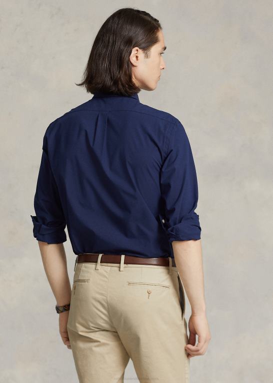 newport flåde Mænd Ralph Lauren stræk poplin skjorte - alle passer Z426B366